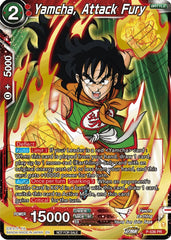 Yamcha, Attack Fury (Championship Selection Pack 2023 Vol.2) (Gold-Stamped Silver Foil) (P-536) [Tournament Promotion Cards] | Mindsight Gaming