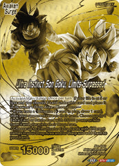 Son Goku // Ultra Instinct Son Goku, Limits Surpassed (Championship 2023 Golden Card Vol.2, Version 1) (BT9-100) [Tournament Promotion Cards] | Mindsight Gaming