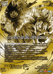 Son Goku // Ultra Instinct Son Goku, Limits Surpassed (Championship 2023 Golden Card Vol.2, Version 2) (BT9-100) [Tournament Promotion Cards] | Mindsight Gaming