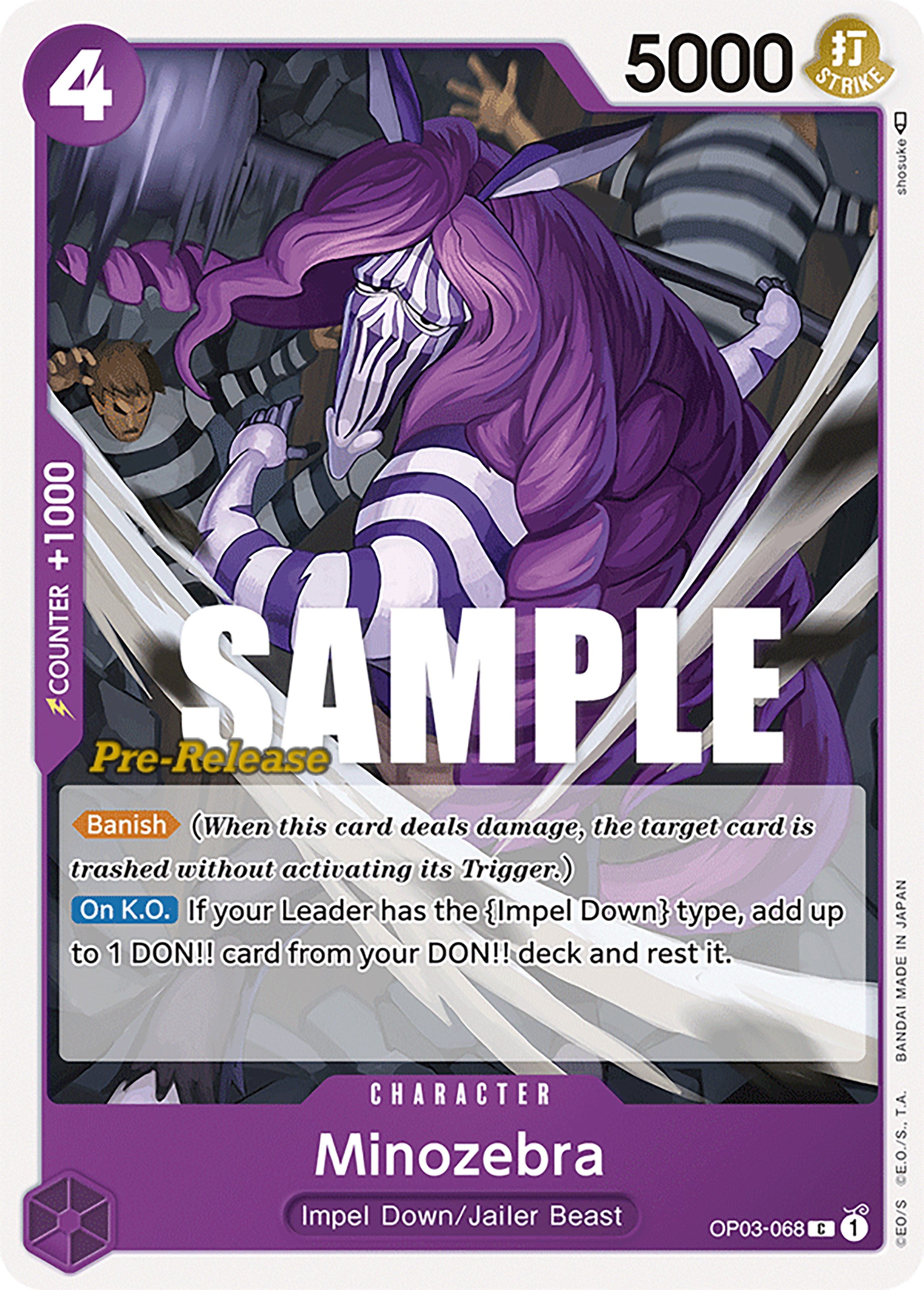 Minozebra [Pillars of Strength Pre-Release Cards] | Mindsight Gaming