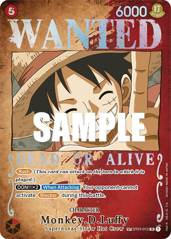 Monkey.D.Luffy (Wanted Poster) [Pillars of Strength] | Mindsight Gaming