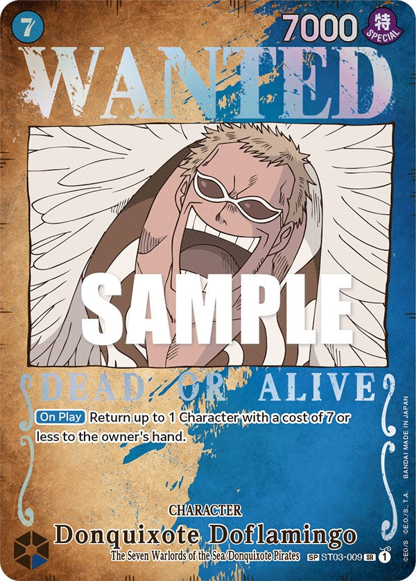 Donquixote Doflamingo (Wanted Poster) [Pillars of Strength] | Mindsight Gaming