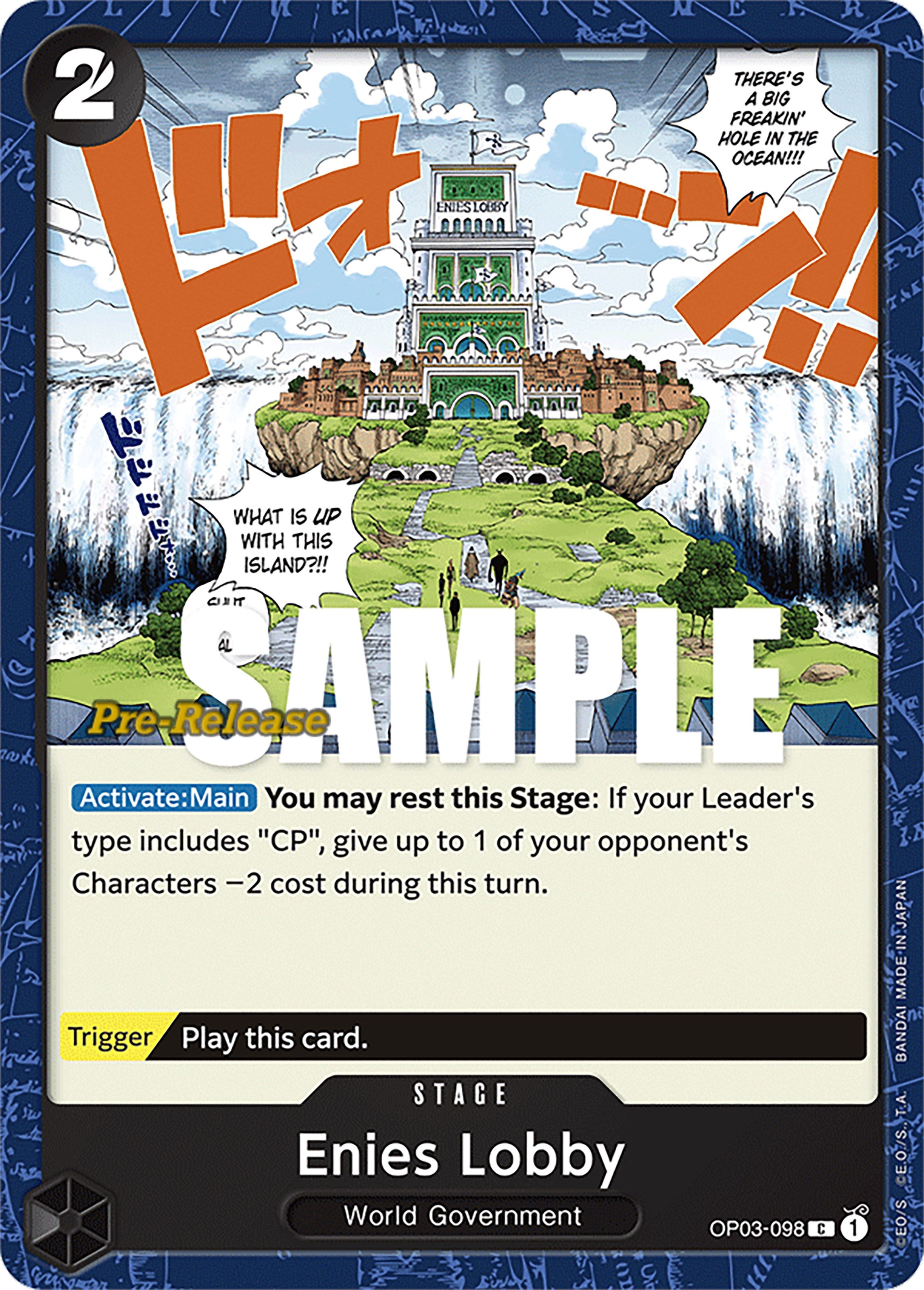 Enies Lobby [Pillars of Strength Pre-Release Cards] | Mindsight Gaming