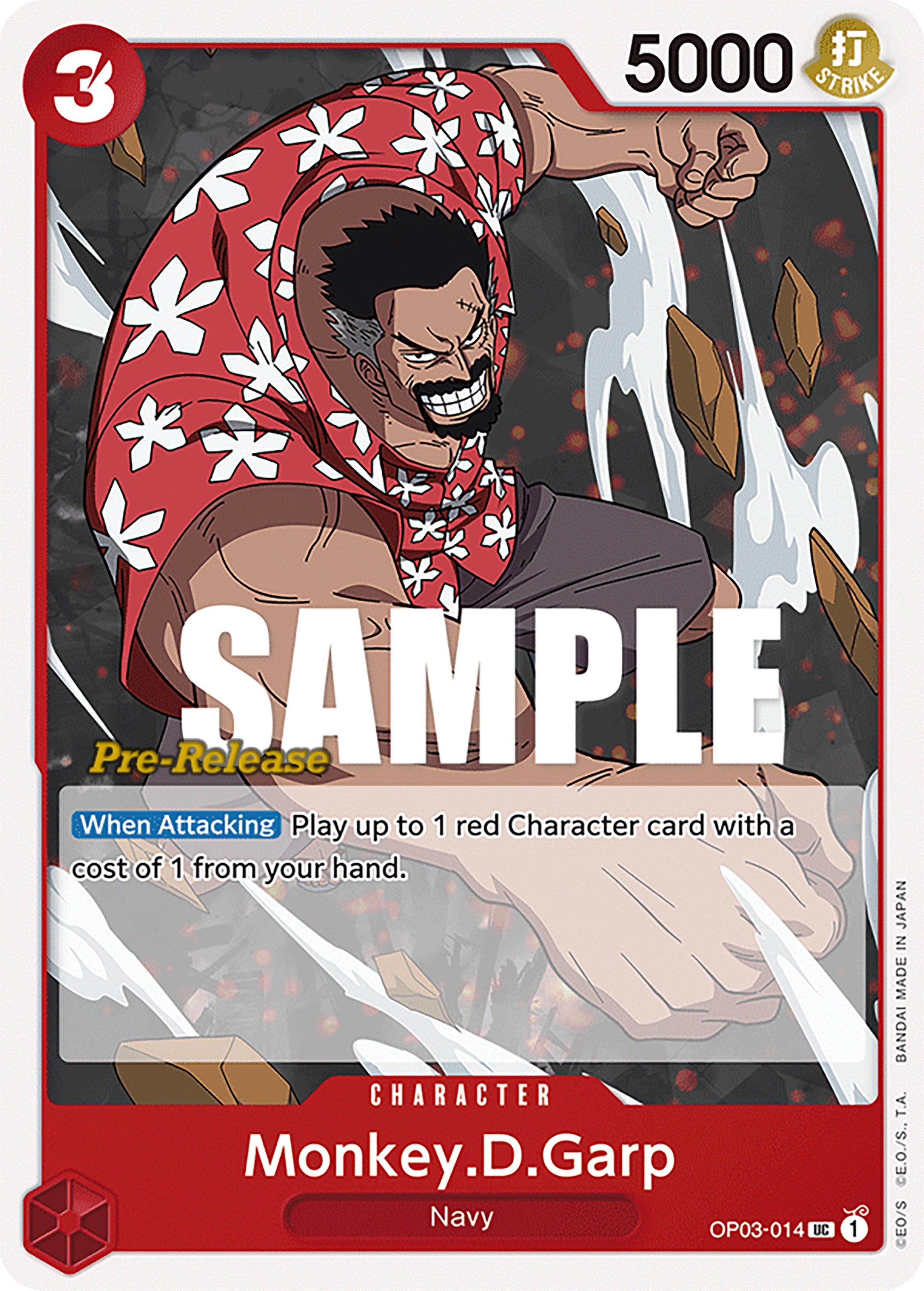 Monkey.D.Garp [Pillars of Strength Pre-Release Cards] | Mindsight Gaming