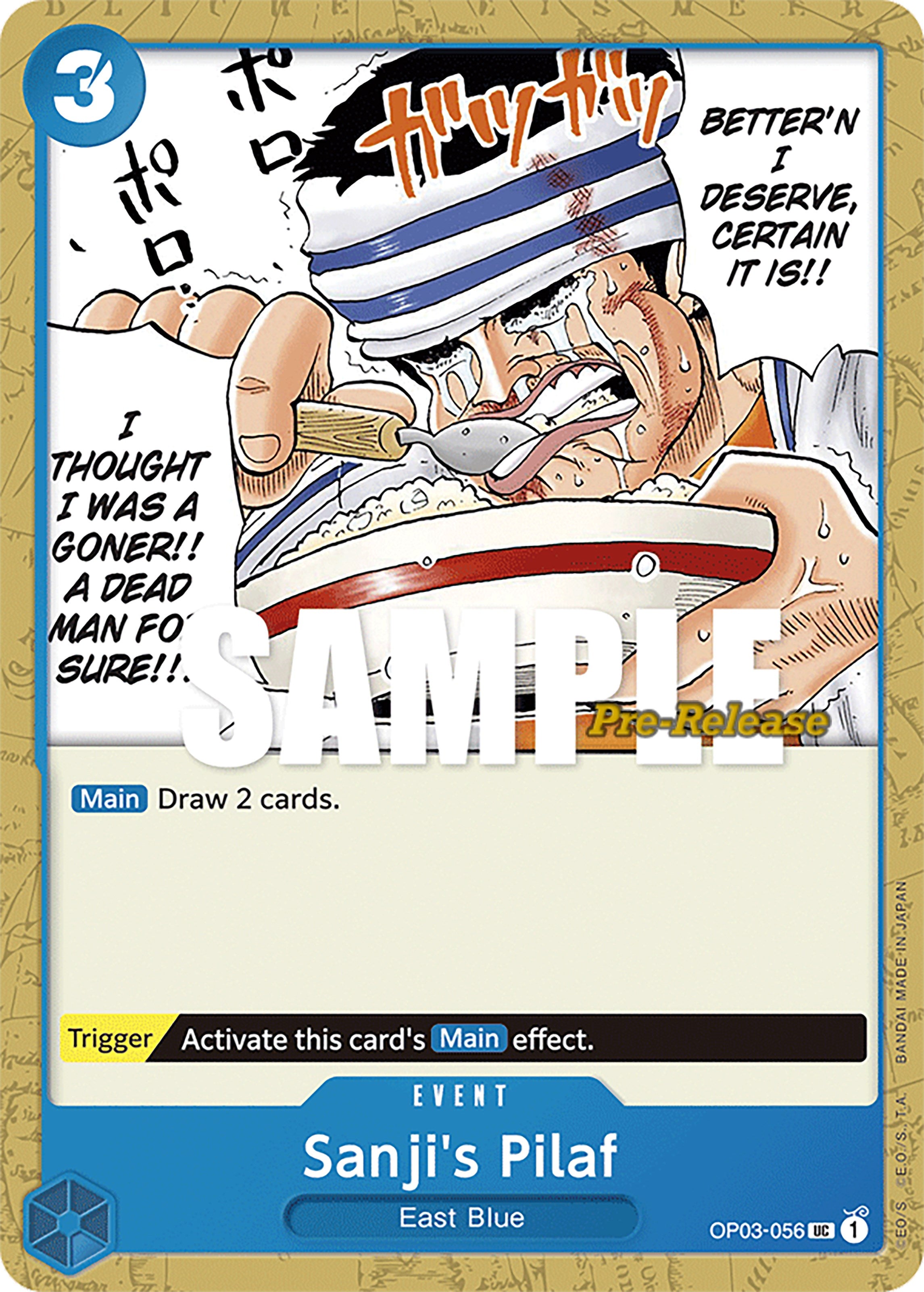 Sanji's Pilaf [Pillars of Strength Pre-Release Cards] | Mindsight Gaming