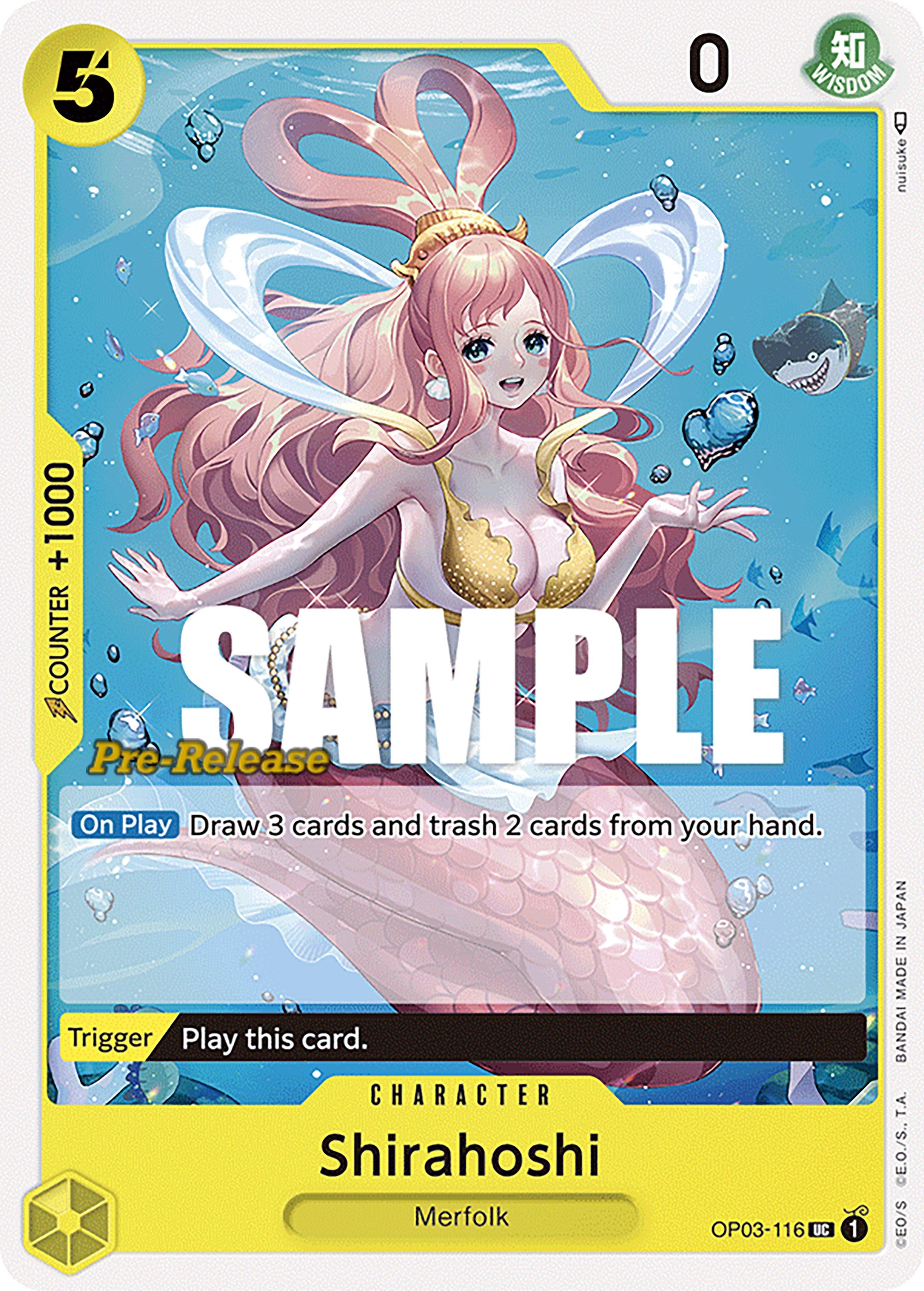 Shirahoshi [Pillars of Strength Pre-Release Cards] | Mindsight Gaming