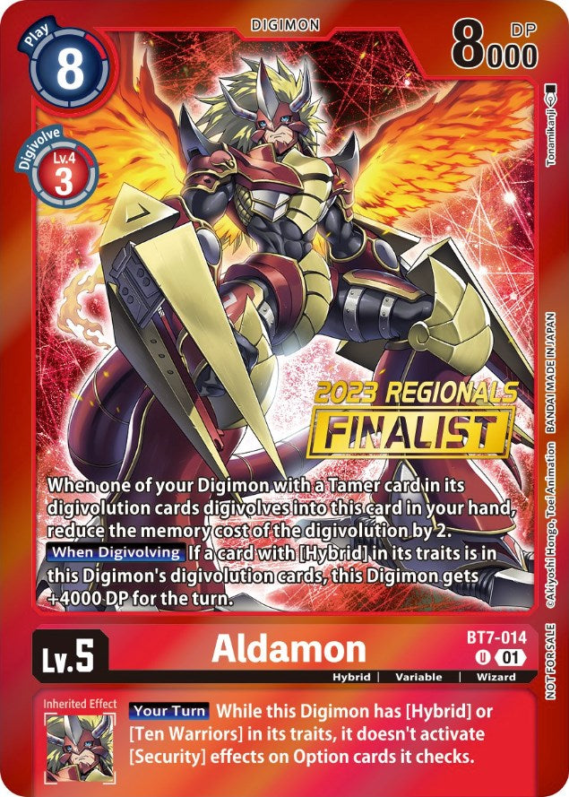 Aldamon [BT7-014] (2023 Regionals Finalist) [Next Adventure Promos] | Mindsight Gaming