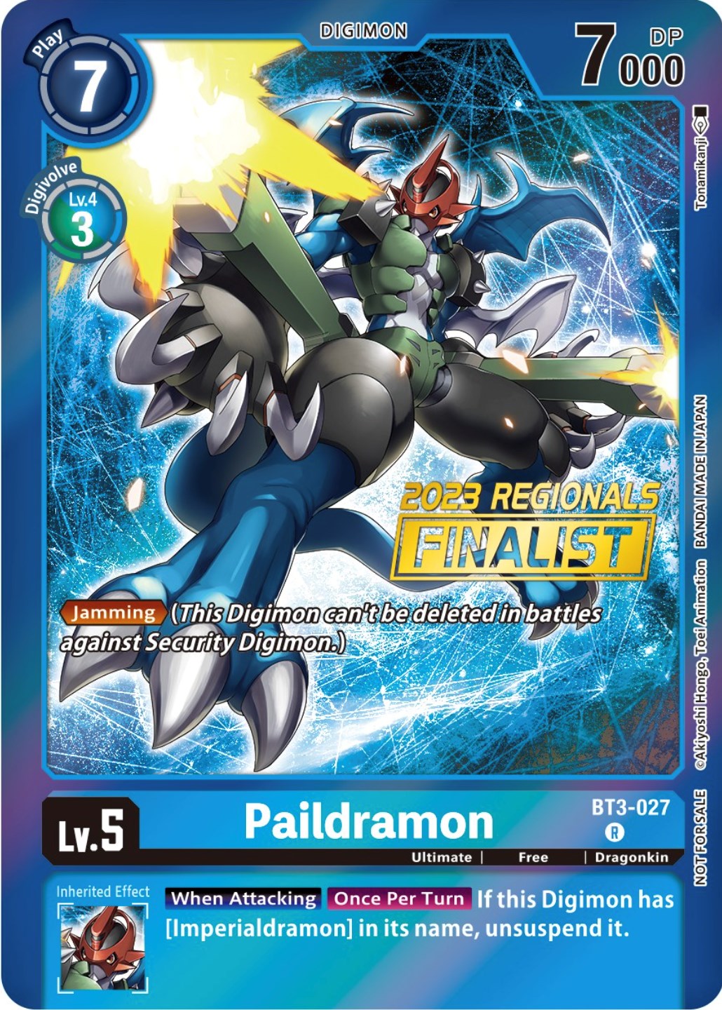 Paildramon [BT3-027] (2023 Regionals Finalist) [Release Special Booster Promos] | Mindsight Gaming