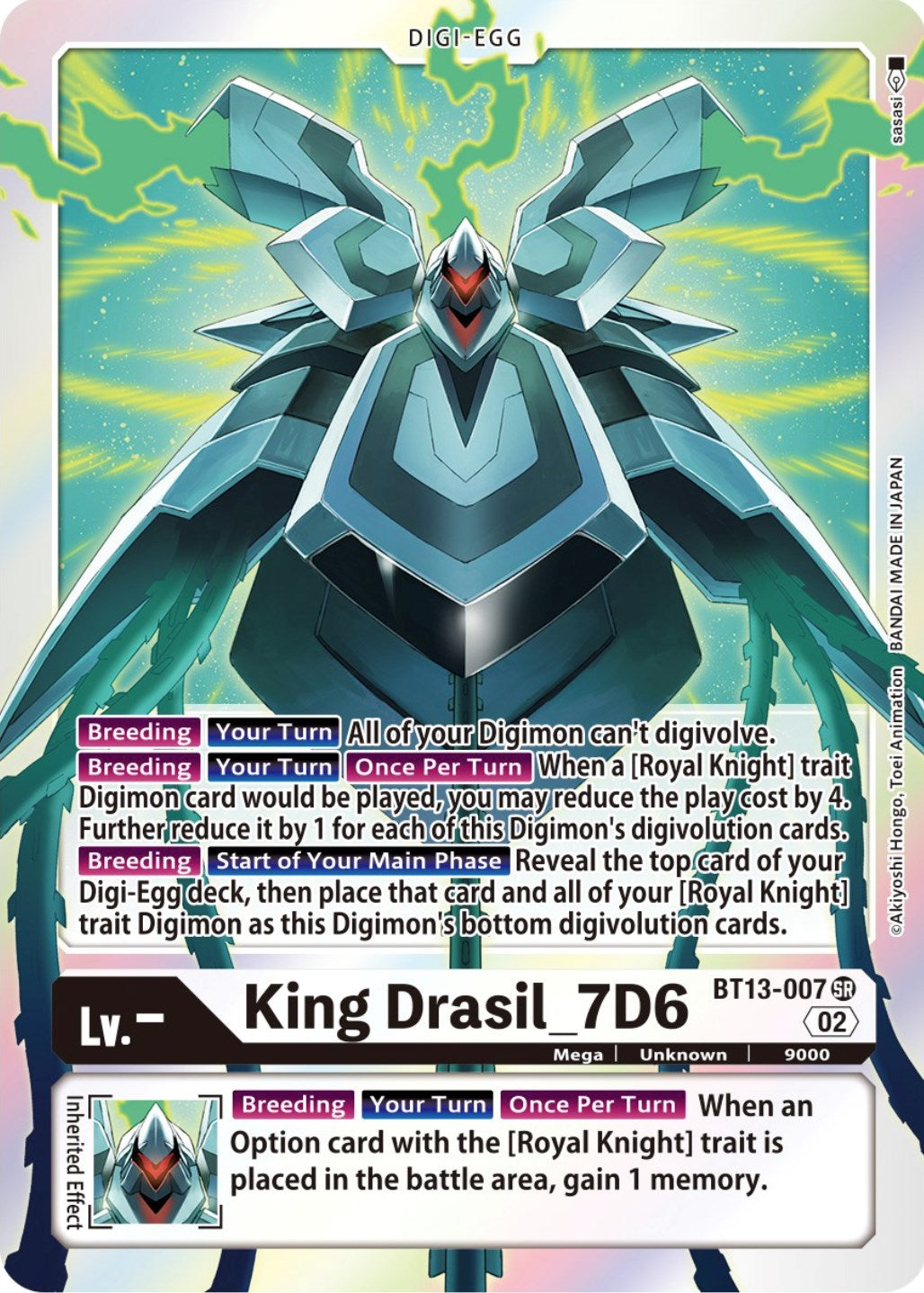 King Drasil_7D6 [BT13-007] [Versus Royal Knights Booster] | Mindsight Gaming