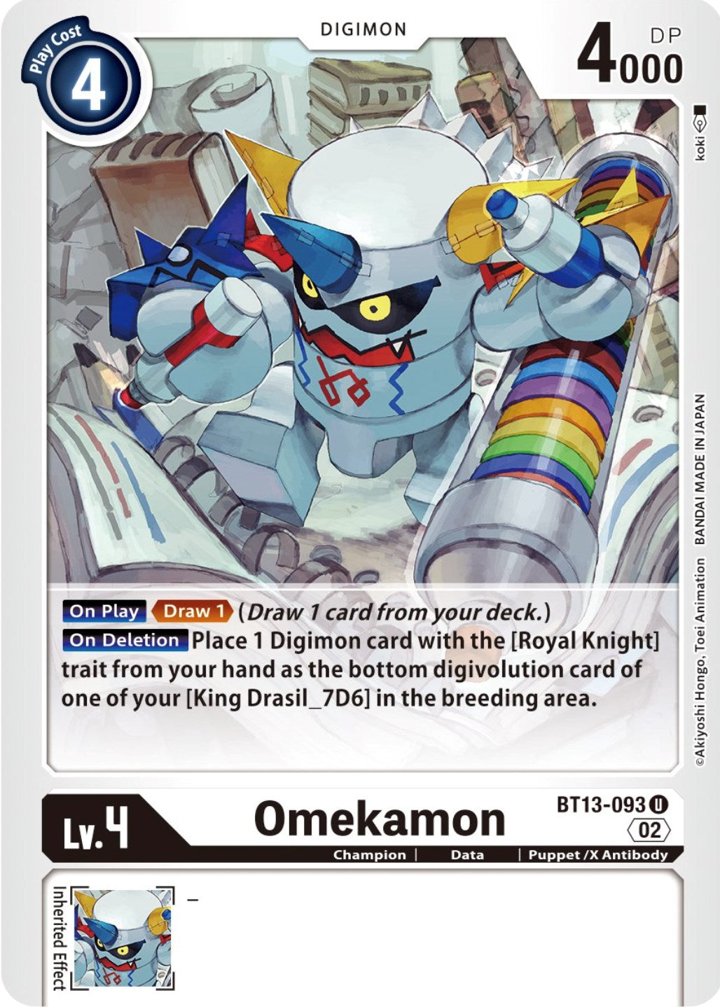 Omekamon [BT13-093] [Versus Royal Knights Booster] | Mindsight Gaming