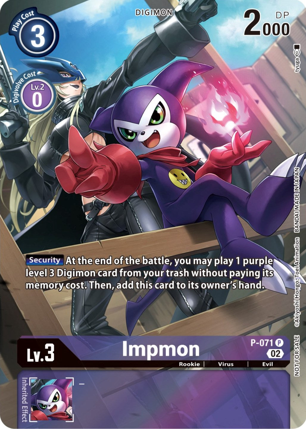 Impmon [P-071] (Official Tournament Pack Vol. 10) [Promotional Cards] | Mindsight Gaming