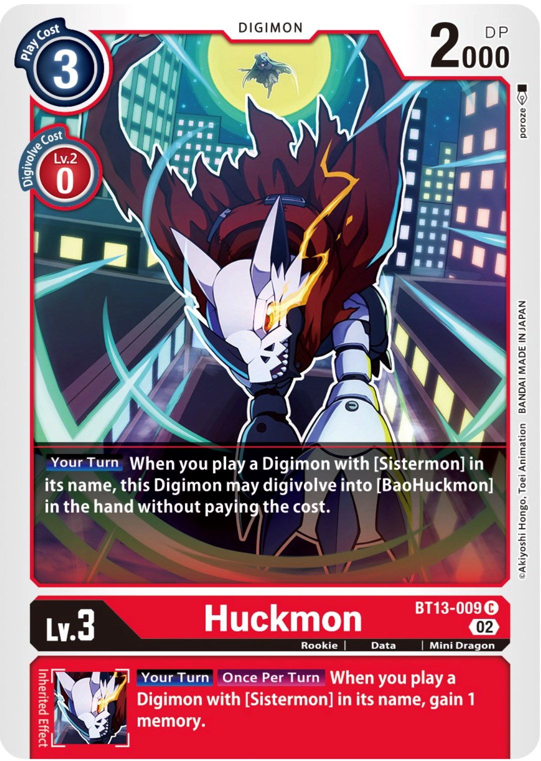 Huckmon [BT13-009] [Versus Royal Knights Booster] | Mindsight Gaming