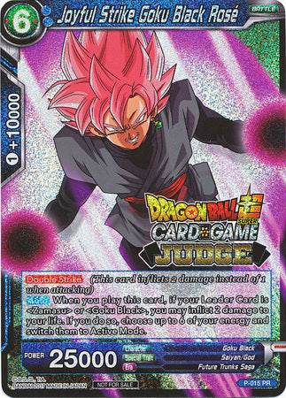 Joyful Strike Goku Black Rose (P-015) [Judge Promotion Cards] | Mindsight Gaming