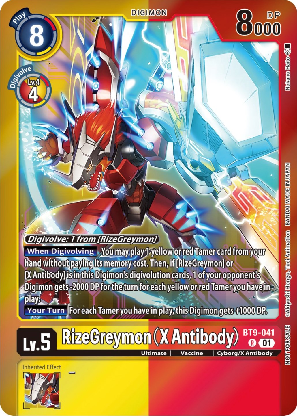 RizeGreymon (X Antibody) [BT9-041] (Event Pack 5) [X Record Promos] | Mindsight Gaming