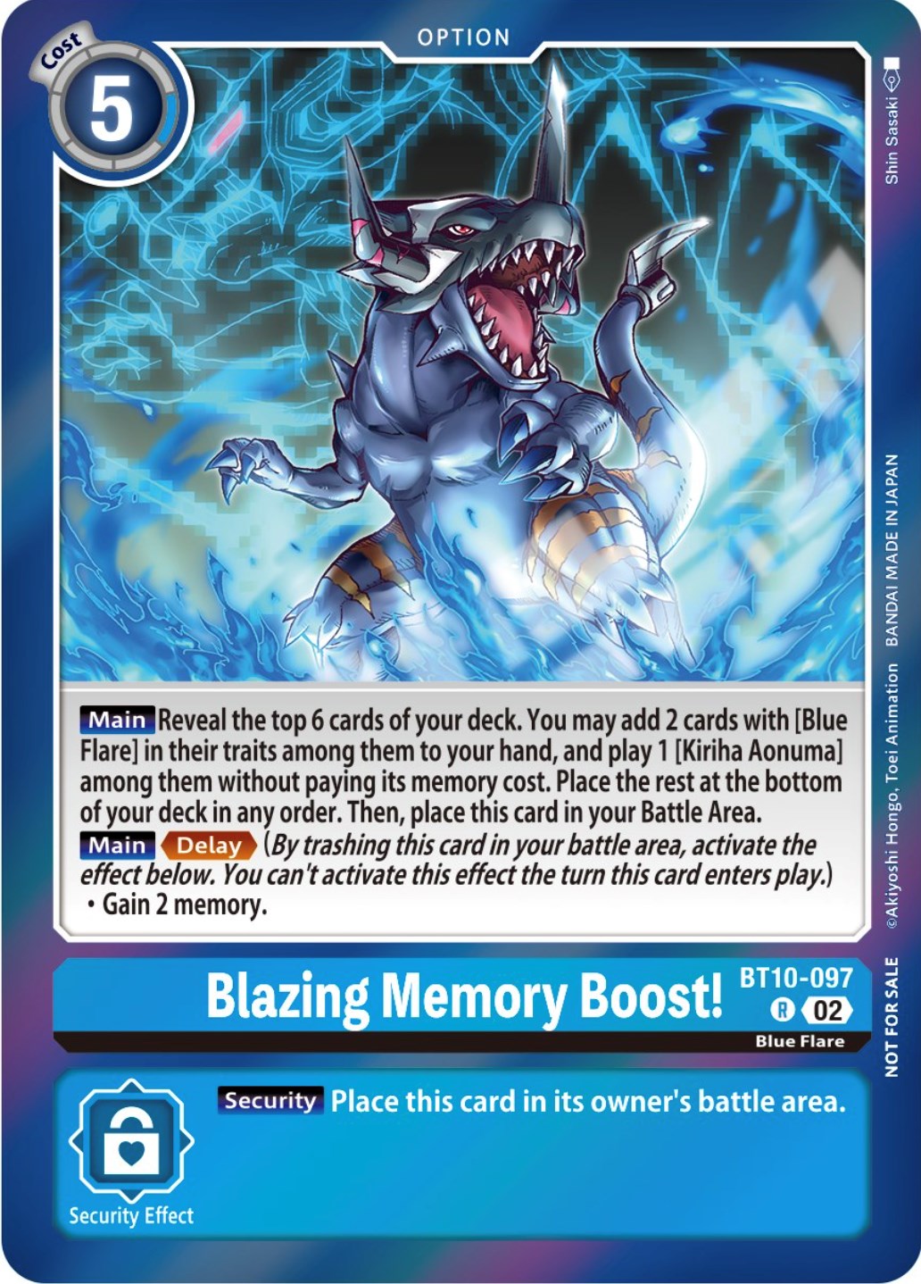 Blazing Memory Boost! [BT10-097] (Event Pack 5) [Xros Encounter Promos] | Mindsight Gaming