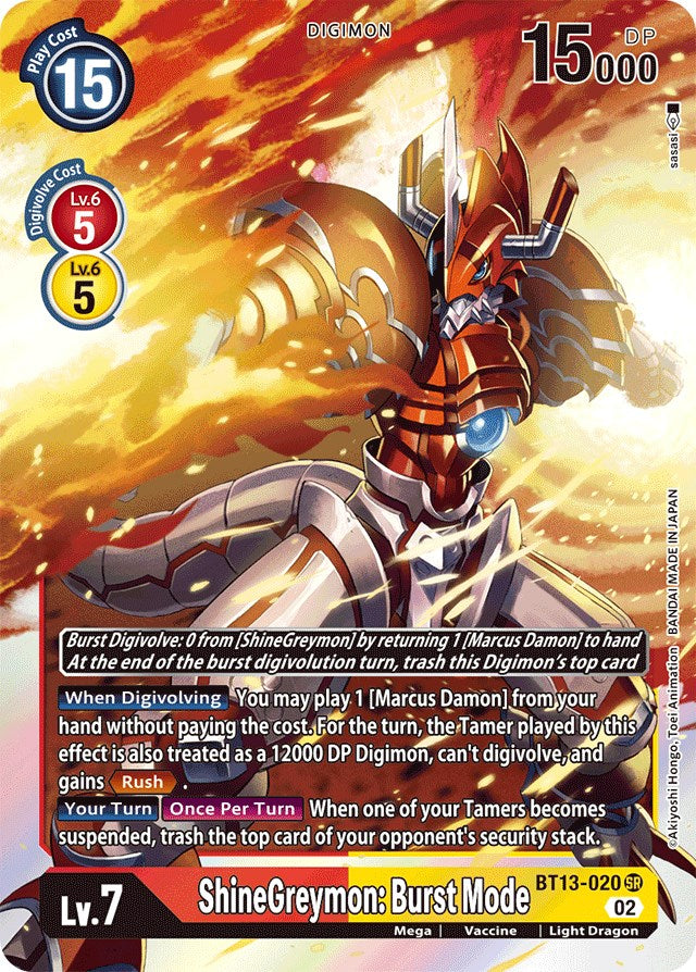 Shinegreymon: Burst Mode [BT13-020] [Versus Royal Knights Booster] | Mindsight Gaming