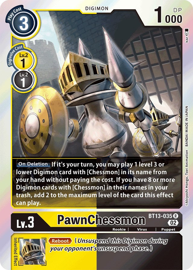 PawnChessmon [BT13-035] [Versus Royal Knights Booster] | Mindsight Gaming