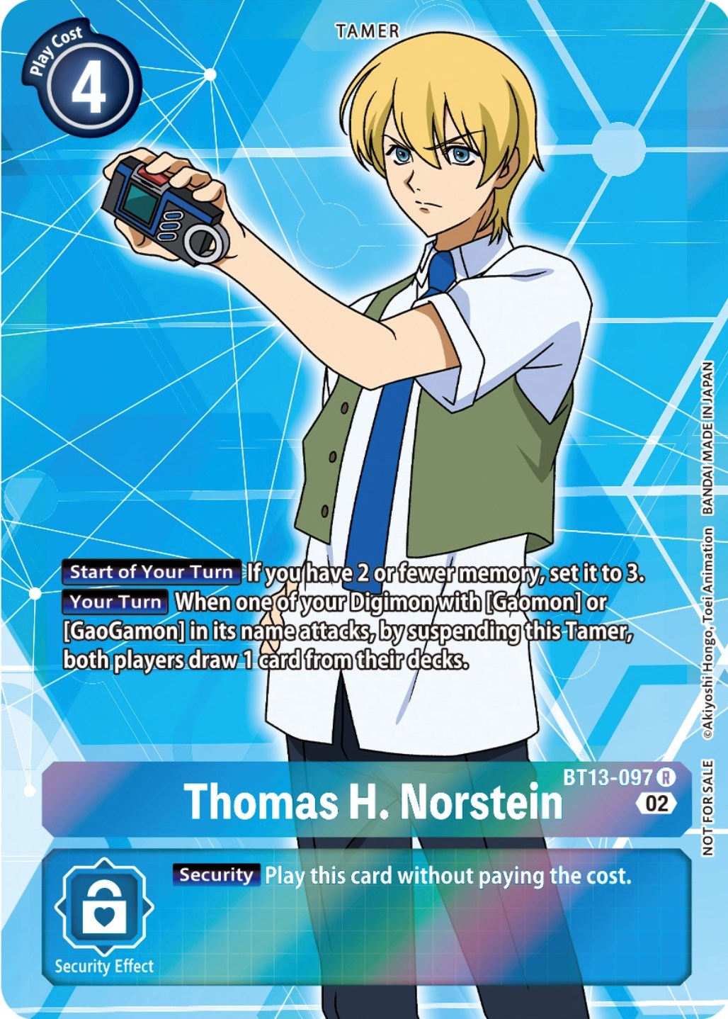 Thomas H. Norstein [BT13-097] (Box Topper) [Versus Royal Knights Booster] | Mindsight Gaming