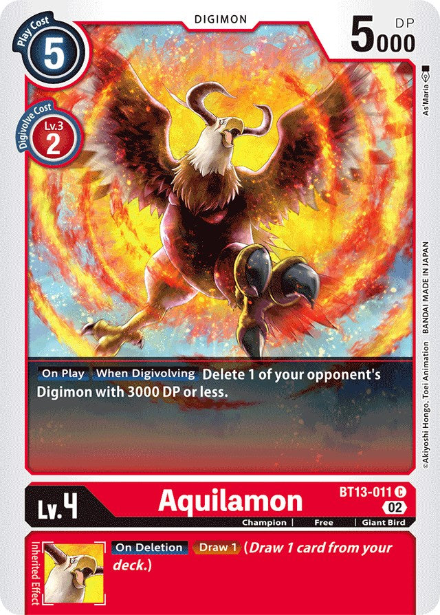 Aquilamon [BT13-011] [Versus Royal Knights Booster] | Mindsight Gaming