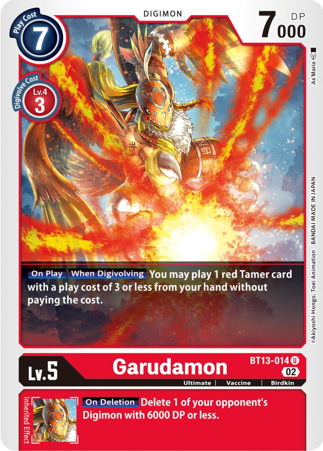 Garudamon [BT13-014] [Versus Royal Knights Booster] | Mindsight Gaming