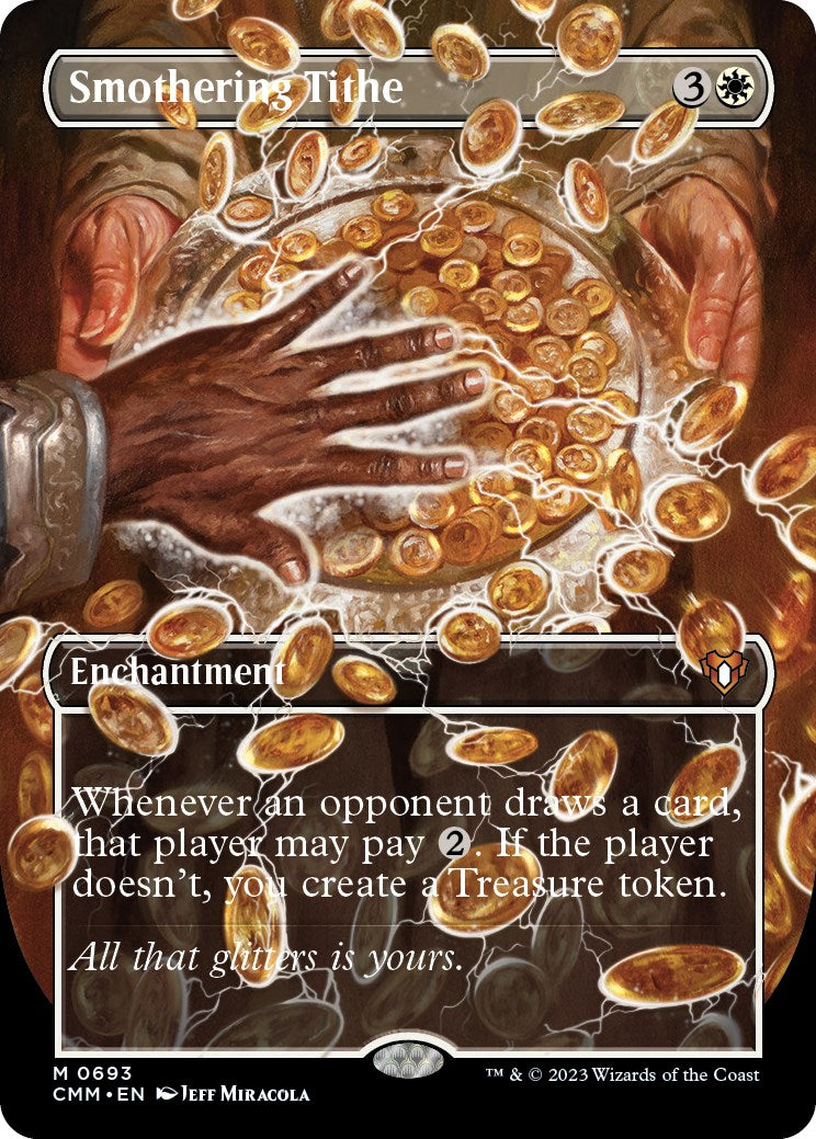 Smothering Tithe (Borderless Alternate Art) [Commander Masters] | Mindsight Gaming