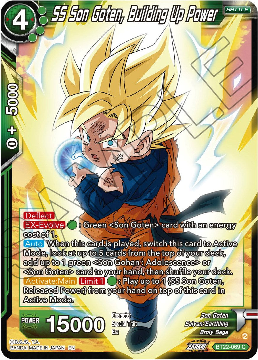 SS Son Goten, Building Up Power (BT22-069) [Critical Blow] | Mindsight Gaming