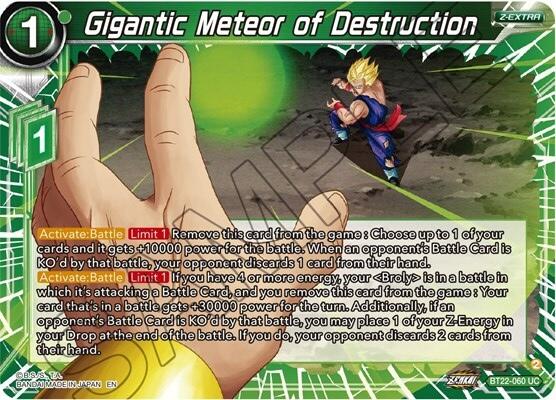 Gigantic Meteor of Destruction (BT22-060) [Critical Blow] | Mindsight Gaming