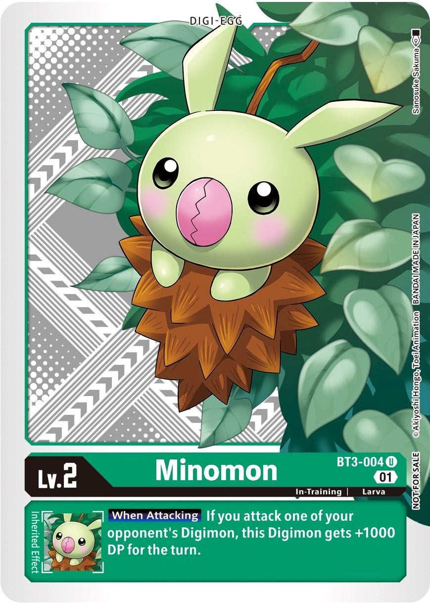 Minomon [BT3-004] (Winner Pack Xros Encounter) [Release Special Booster Promos] | Mindsight Gaming