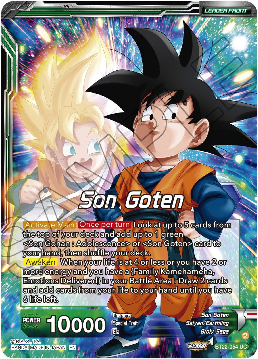 Son Goten // SS Son Gohan & SS Son Goten, Brothers (BT22-054) [Critical Blow] | Mindsight Gaming