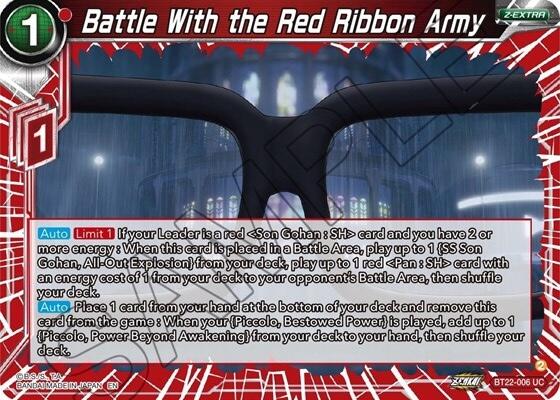 Battle With the Red Ribbon Army (BT22-006) [Critical Blow] | Mindsight Gaming