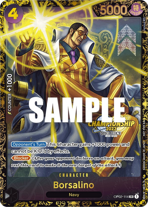 Borsalino (Championship 2023) [One Piece Promotion Cards] | Mindsight Gaming