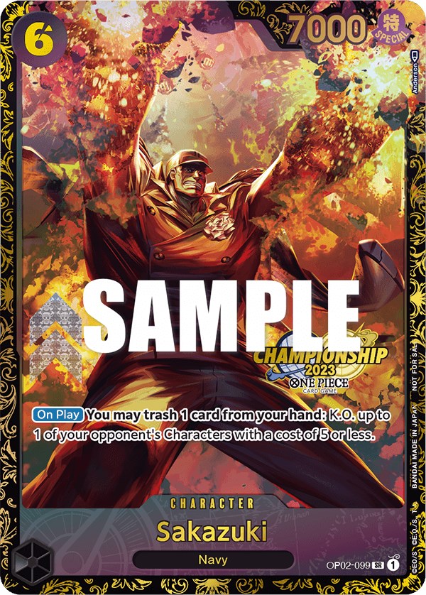 Sakazuki (Championship 2023) [One Piece Promotion Cards] | Mindsight Gaming