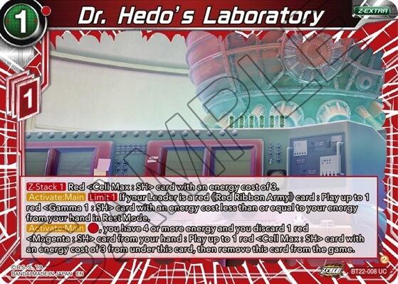Dr. Hedo's Laboratory (BT22-008) [Critical Blow] | Mindsight Gaming