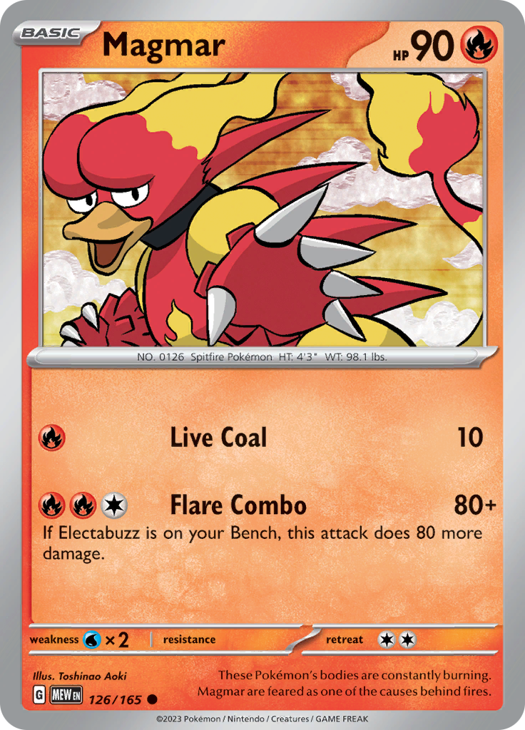 Magmar (126/165) [Scarlet & Violet 151] | Mindsight Gaming