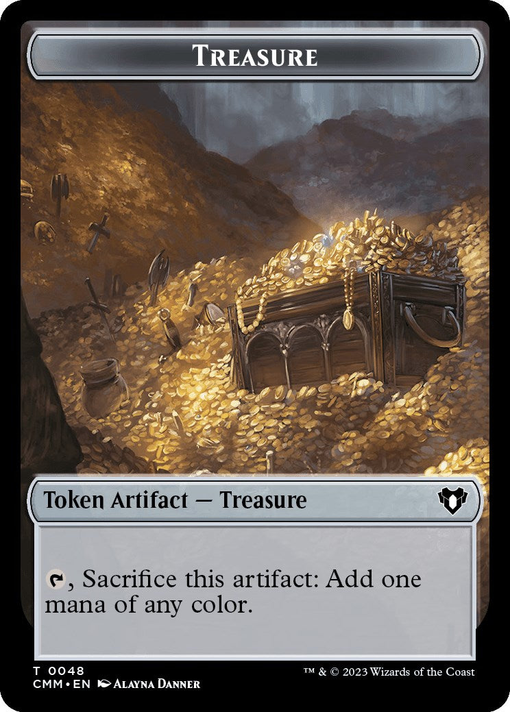 Treasure // Construct (0042) Double-Sided Token [Commander Masters Tokens] | Mindsight Gaming