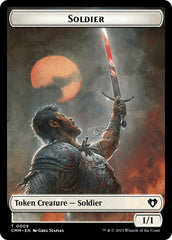 Soldier // Dragon (0020) Double-Sided Token [Commander Masters Tokens] | Mindsight Gaming