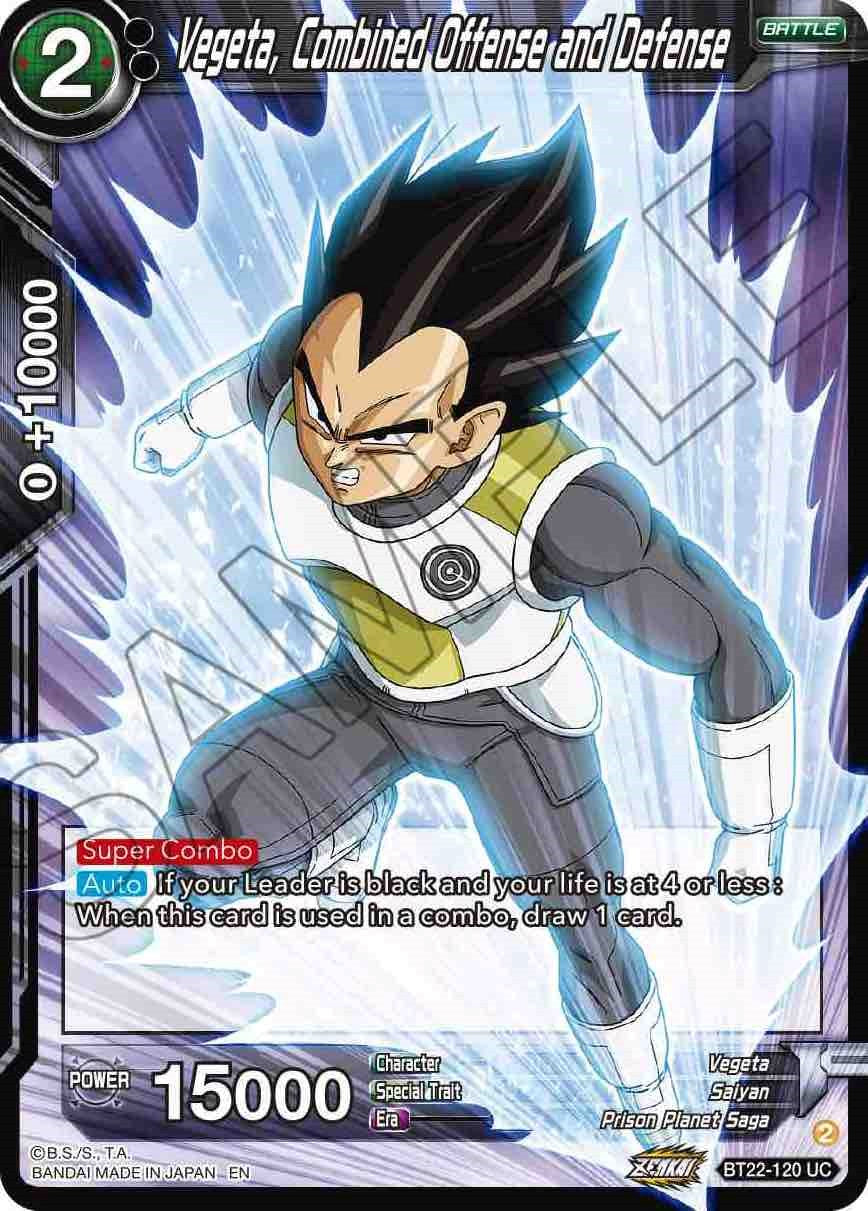 Vegeta, Combined Offense and Defense (BT22-120) [Critical Blow] | Mindsight Gaming