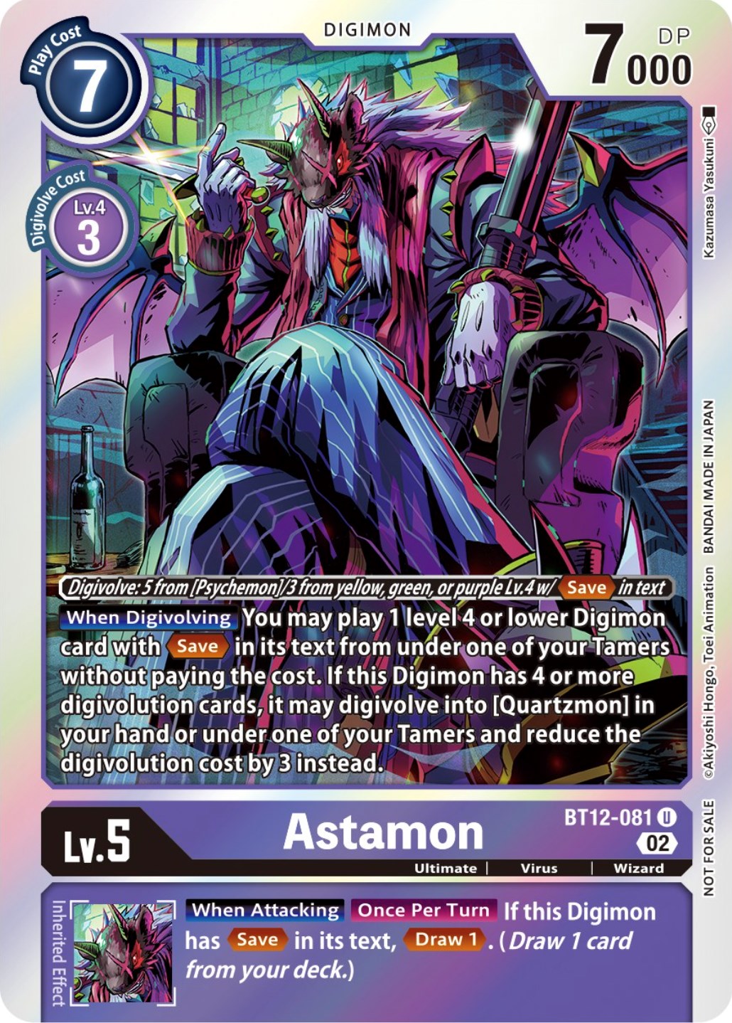 Astamon [BT12-081] (Box Topper) [Across Time] | Mindsight Gaming