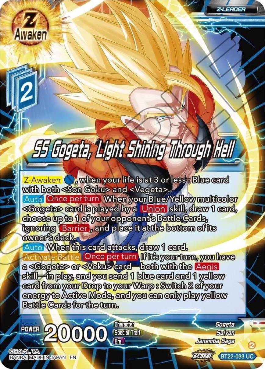 SS Gogeta, Light Shining Through Hell (BT22-033) [Critical Blow] | Mindsight Gaming