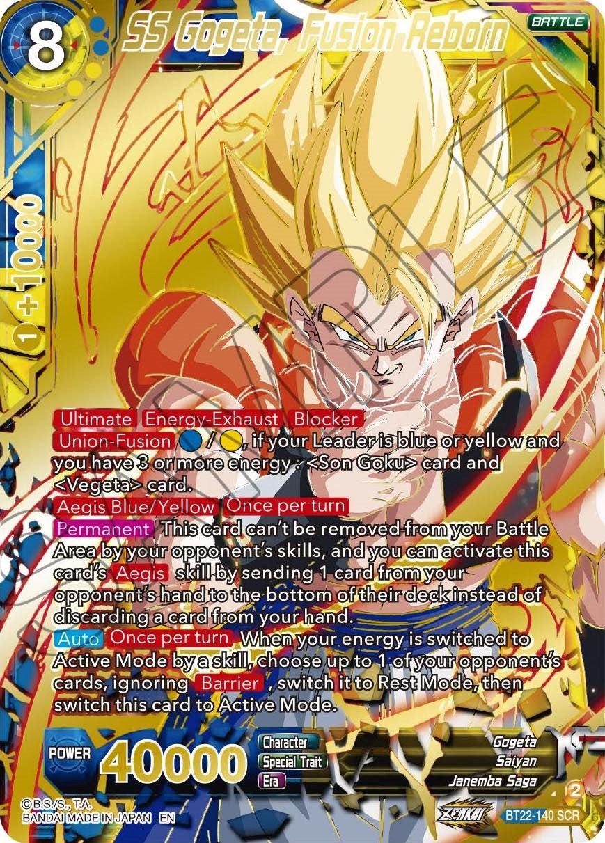 SS Gogeta, Fusion Reborn (BT22-140) [Critical Blow] | Mindsight Gaming