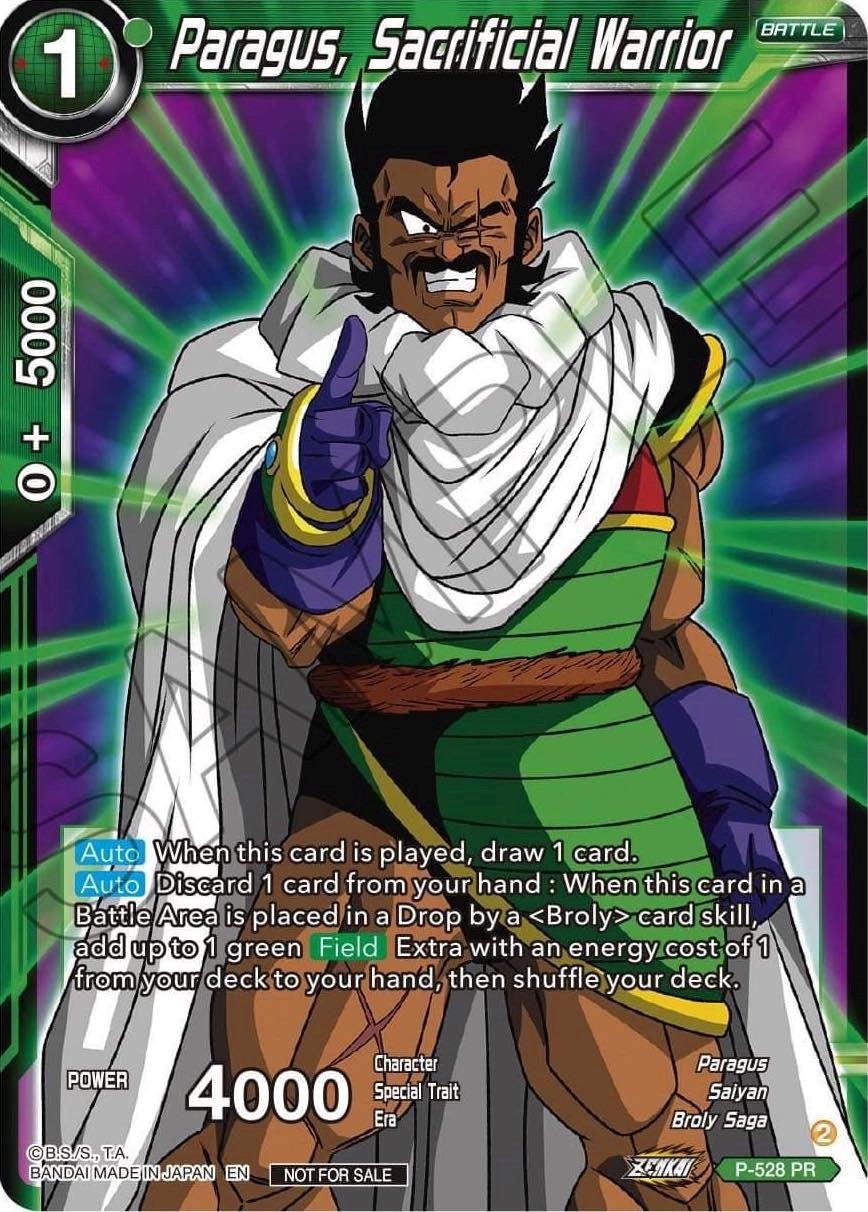 Paragus, Sacrificial Warrior (Zenkai Series Tournament Pack Vol.5) (P-528) [Tournament Promotion Cards] | Mindsight Gaming