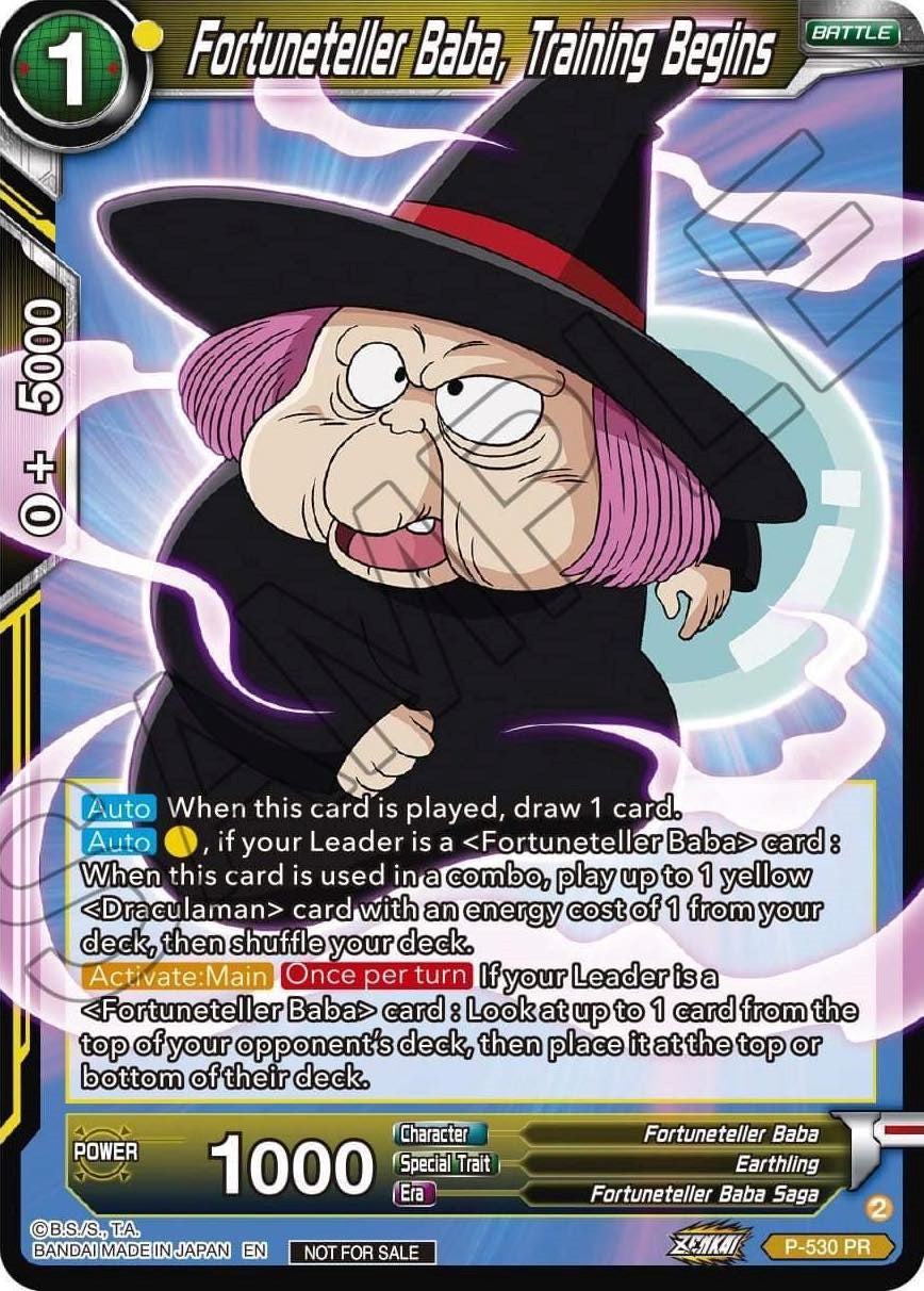 Fortuneteller Baba, Training Begins (Zenkai Series Tournament Pack Vol.5) (P-530) [Tournament Promotion Cards] | Mindsight Gaming