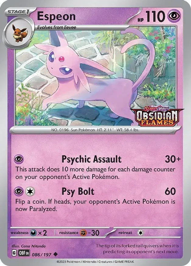 Espeon (086/197) (Best Buy Exclusive) [Scarlet & Violet: Black Star Promos] | Mindsight Gaming