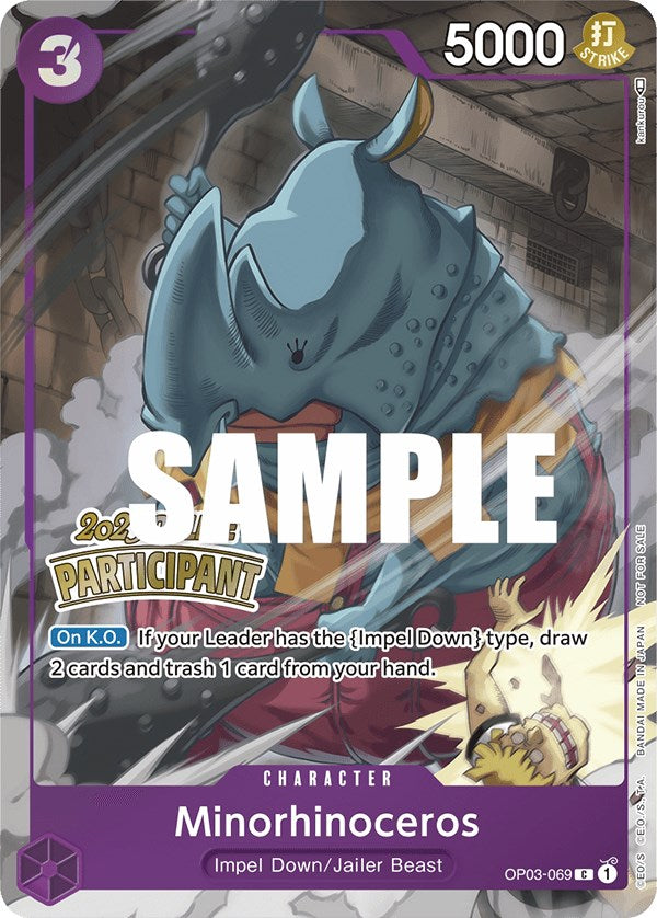 Minorhinoceros (Online Regional 2023) [Participant] [One Piece Promotion Cards] | Mindsight Gaming