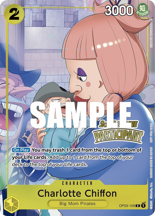 Charlotte Chiffon (Online Regional 2023) [Participant] [One Piece Promotion Cards] | Mindsight Gaming