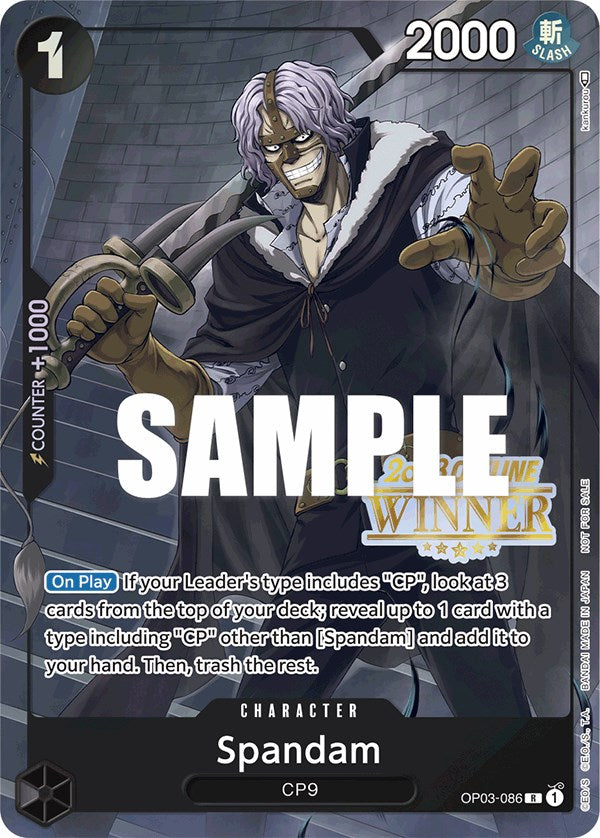 Spandam (Offline Regional 2023) [Winner] [One Piece Promotion Cards] | Mindsight Gaming