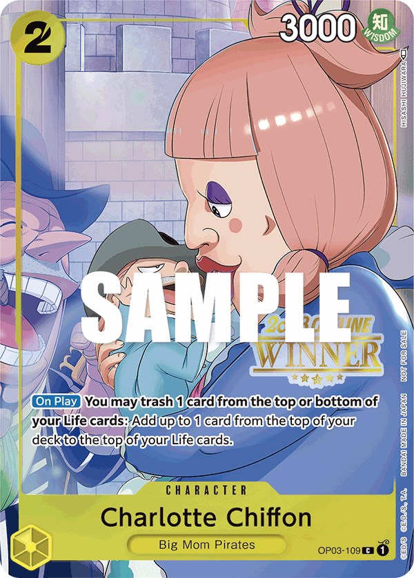 Charlotte Chiffon (Offline Regional 2023) [Winner] [One Piece Promotion Cards] | Mindsight Gaming