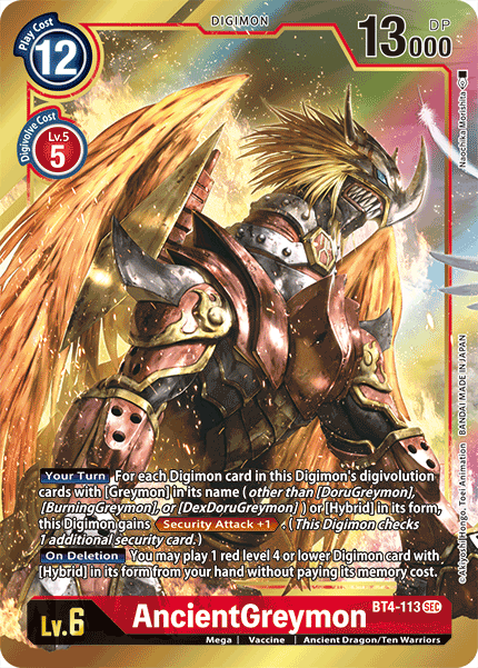 AncientGreymon [BT4-113] (Alternate Art) [Great Legend] | Mindsight Gaming