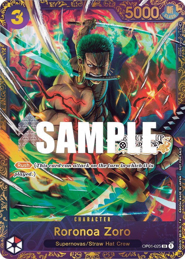 Roronoa Zoro (OP01-025) (Treasure Cup) [One Piece Promotion Cards] | Mindsight Gaming