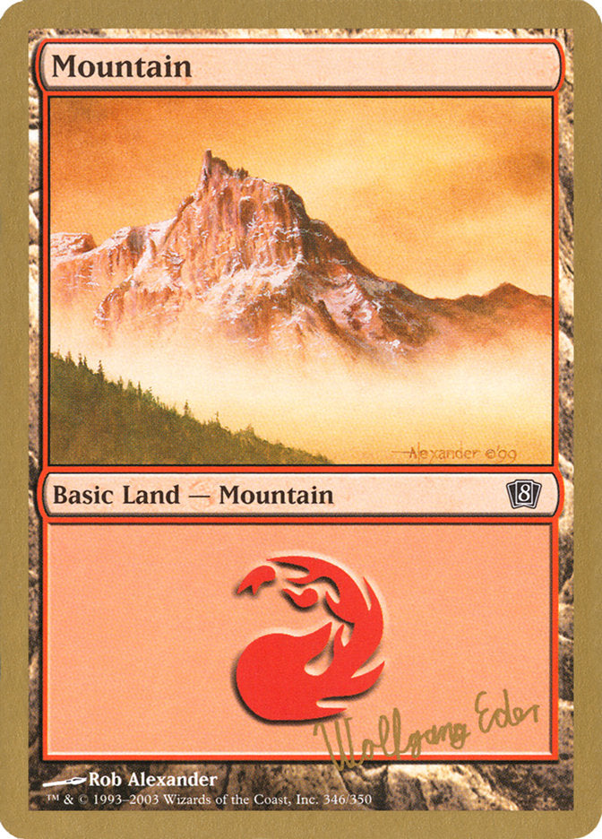 Mountain (we346) (Wolfgang Eder) [World Championship Decks 2003] | Mindsight Gaming